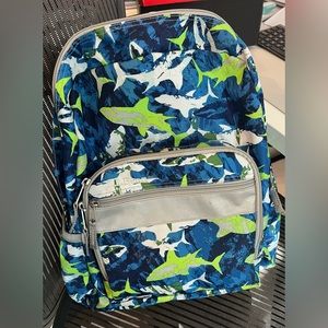 LL Bean original bookpack III print. Shark print. Like new. Barely worn.